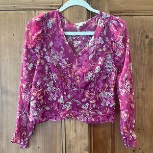 Ultra Pink Cropped Blouse